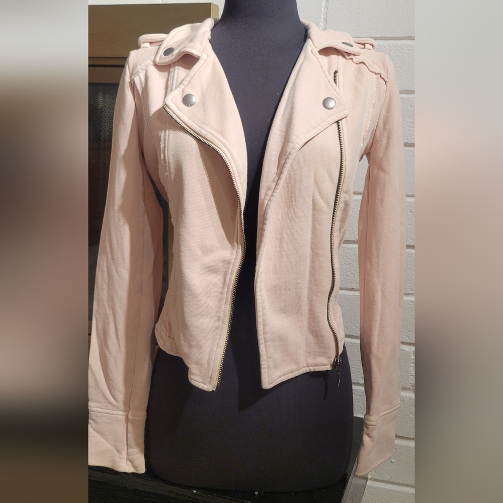 Sisley French Terry moto jacket Small